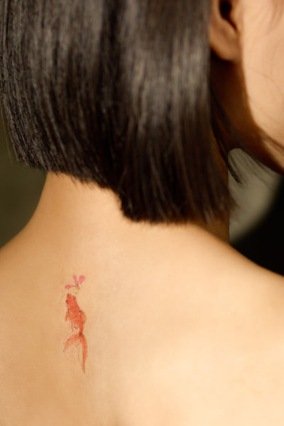 Goldfish 3 Temporary Tattoo