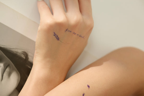 Tiger and Crane Temporary Tattoo