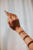 Geometric Flowers 3 Temporary Tattoo