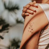 Geometric Flowers 3 Temporary Tattoo