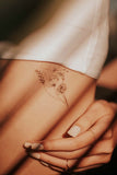 Geometric Flowers 3 Temporary Tattoo