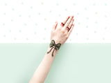 Green Bow Tie Temporary Tattoos by PAPERSELF