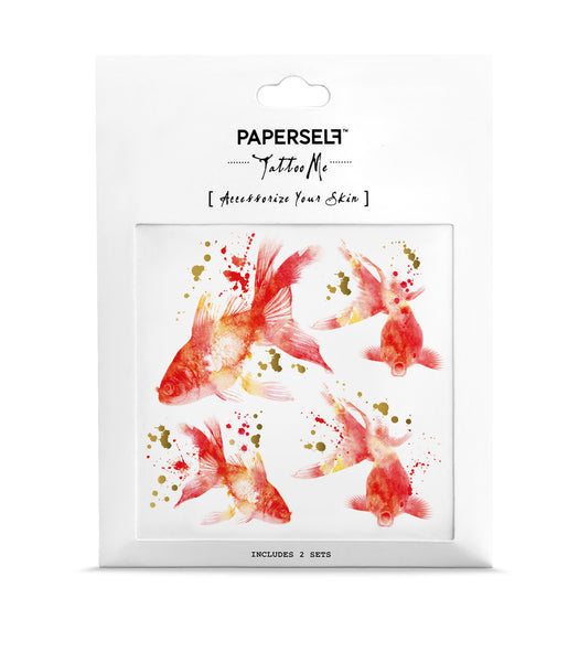 Goldfish Temporary tattoos PAPERSELF