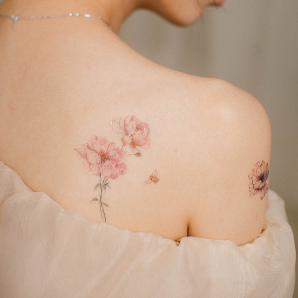 Bees Garden Temporary Tattoo
