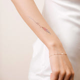 Flower Script Temporary Tattoo