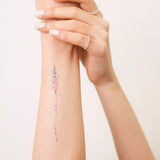 Flower Script Temporary Tattoo