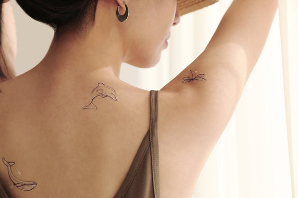 Animal Lines Temporary Tattoo
