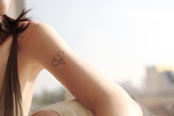 Animal Lines Temporary Tattoo