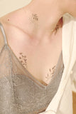 Black Flowers 2 Temporary Tattoo