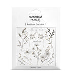 Black Flowers 2 Temporary Tattoo