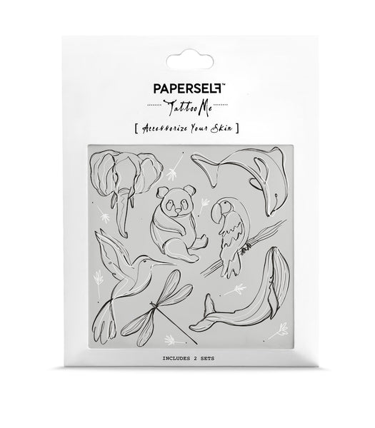 Animal Lines Temporary Tattoo