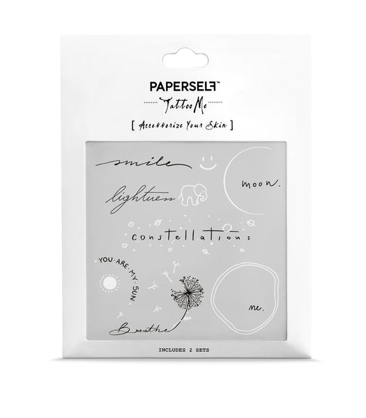 Calligraphy Temporary Tattoos
