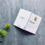 elegant greeting card with letter E pin