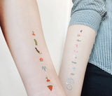 The King of Cactus White Temporary Tattoo