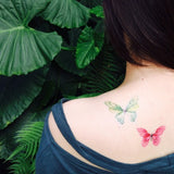 paperself watercolour butterfly w temporary tattoo