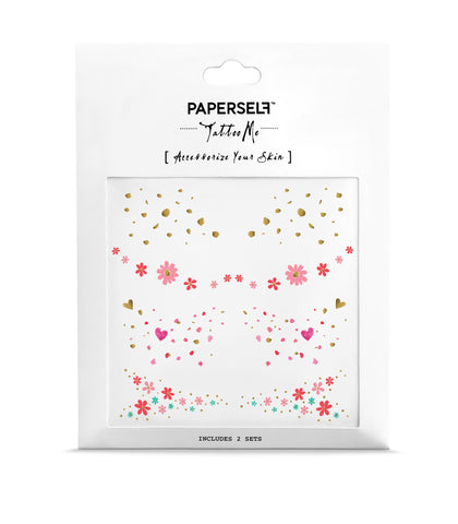 pink faux freckles by paperself temporary tattoo