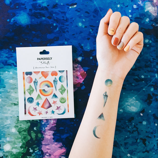 galaxy temporary tattoo