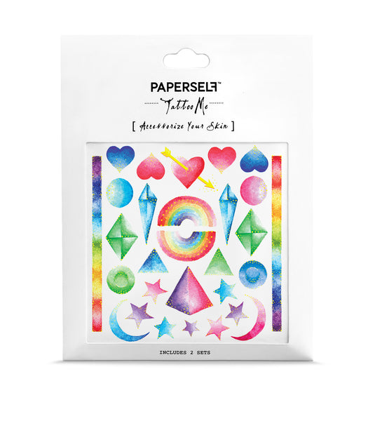 rainbow pride temporary tattoo