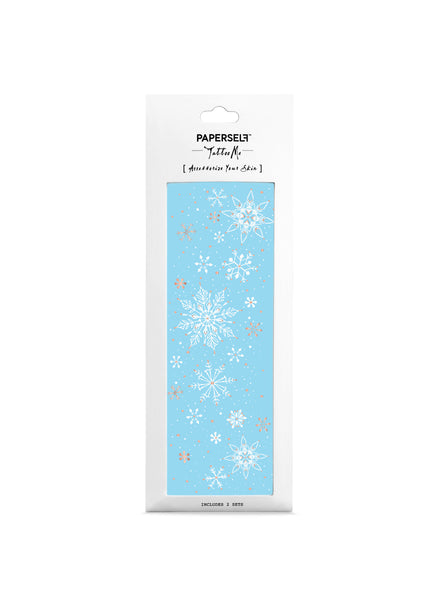 frozen temporary tattoo white snowflake