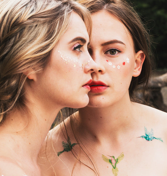hummingbird temporary tattoo by paperself