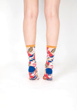 Parrot Sheer Socks – Yellow Cuff