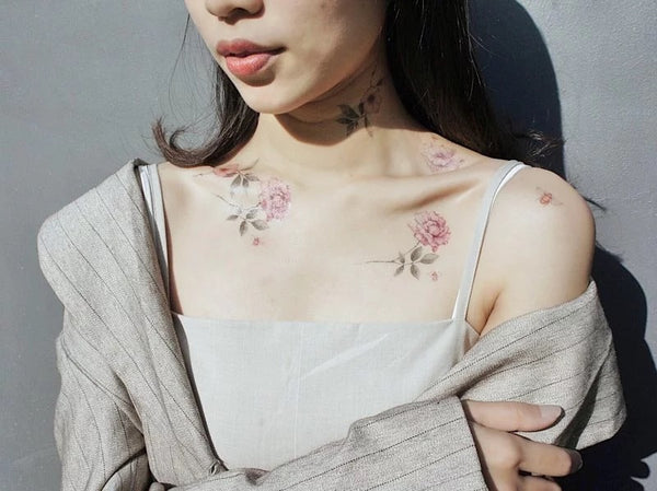 Bees Garden Temporary Tattoo