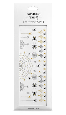 Halloween Spider Temporary tattoo PAPERSELF