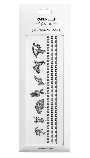 Girls Charm Temporary tattoos PAPERSELF