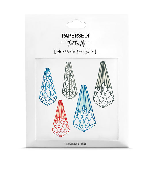 Crystals Temporary tattoos PAPERSELF