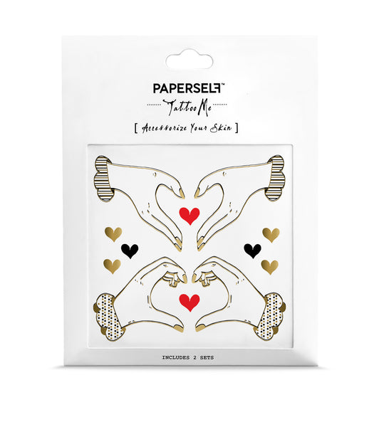 I heart you Temporary tattoo PAPERSELF