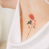 English Rose Temporary Tattoo