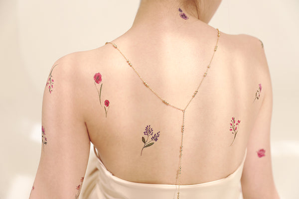 Flowers & Berries Temporary Tattoo