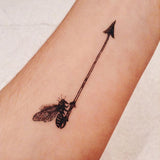 Realistic bee temporary tattoo by paperself