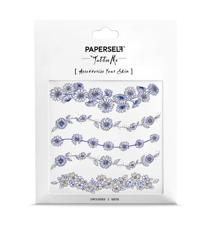 Daisy Bloom temporary tattoo paperself