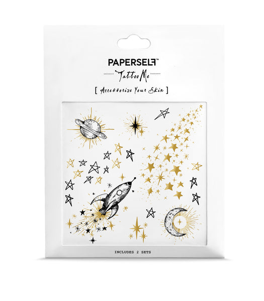 Galaxy Temporary tattoo PAPERSELF