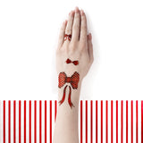 Red Bow Tie Temporary Tattoos by PAPERSELF