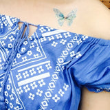 paperself watercolour butterfly w temporary tattoo