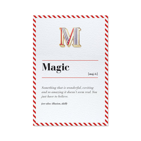 magic greeting card with pin brooch
