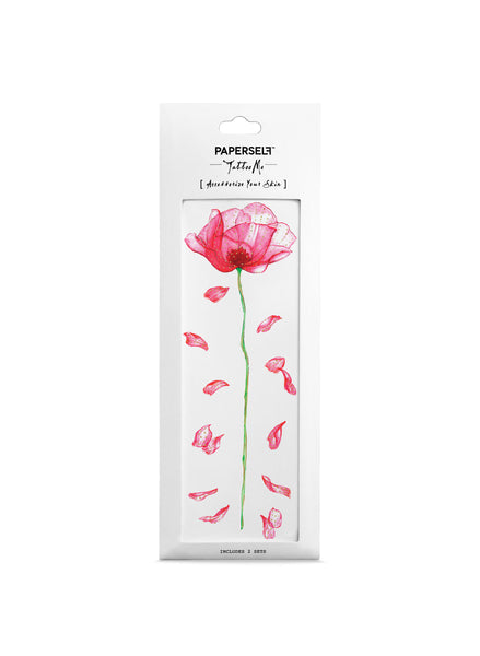 poppy temporary tattoo by paperself