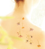 pastel palette floral Temporary tattoos PAPERSELF