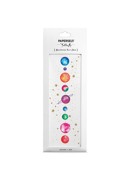 planet temporary tattoo by paperself