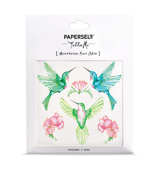 Hummingbird Temporary Tattoo by PAPERSELF