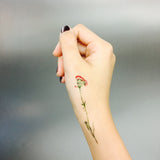 vintage flower temporary tattoo paperself
