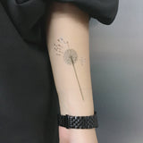 dandelion temporary tattoo