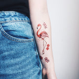 flamingo temporary tattoo paperself