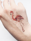 flamingo long lasting temporary tattoo by paperself london